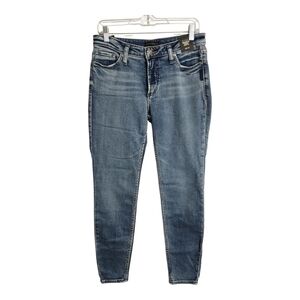 Silver‎ Jeans Most Wanted Universal Fit Mid Rise Skinny Leg Eco Friendly Jean 28